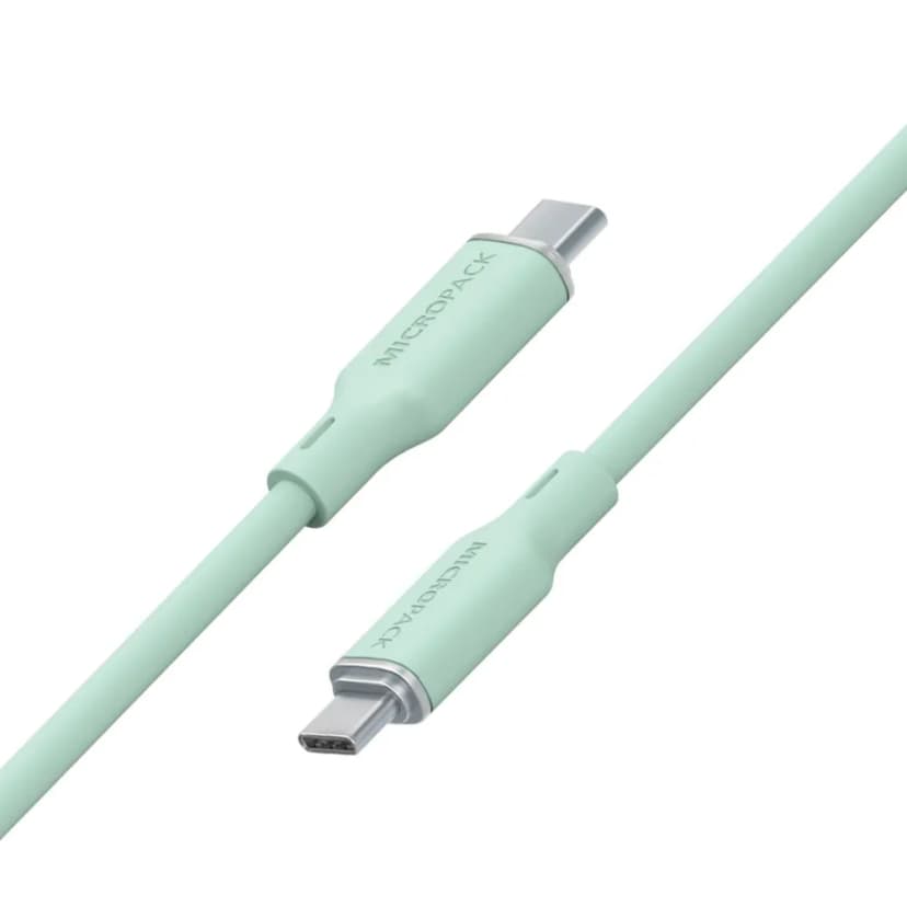Cáp sạc nhanh và truyền dữ liệu Type-C - Type-C 60W 1.2m MicroPack Power Link C1 MC C60 - Xanh lá - Giá rẻ nhất hôm nay - Ảnh 3