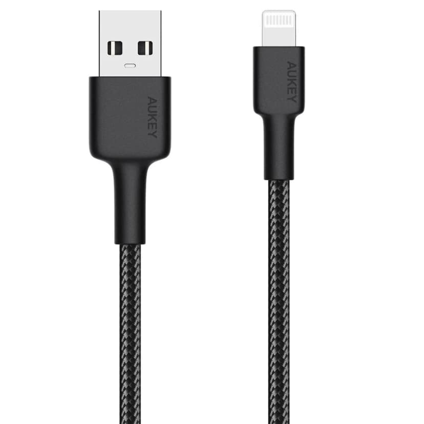 Cáp sạc và truyền dữ liệu USB-A - Lightning 12W 0.9m Aukey CB-BAL7 - Đen - Giá rẻ nhất hôm nay - Ảnh 2