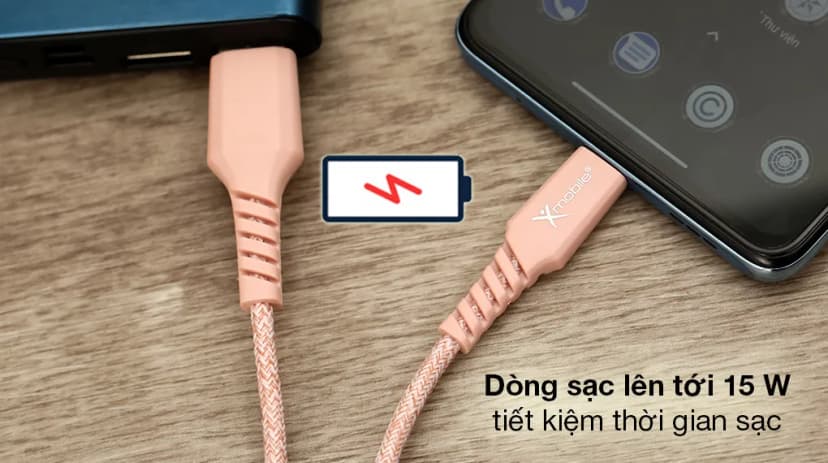 Cáp sạc và truyền dữ liệu USB-A - Type-C 15W 1m Xmobile DS09CP-WB - Giá rẻ nhất hôm nay - Ảnh 3