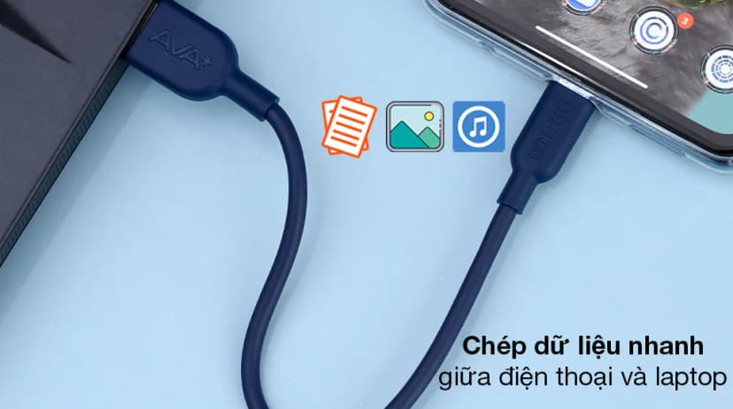 Cáp sạc và truyền dữ liệu USB-A - Type-C 15W 0.2m AVA+ DR-T03 - Giá rẻ nhất hôm nay - Ảnh 4