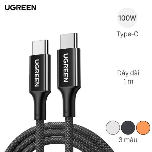 Cáp sạc nhanh và truyền dữ liệu Type-C - Type-C 100W 1m Ugreen L502 - Giá rẻ nhất hôm nay - Ảnh 1