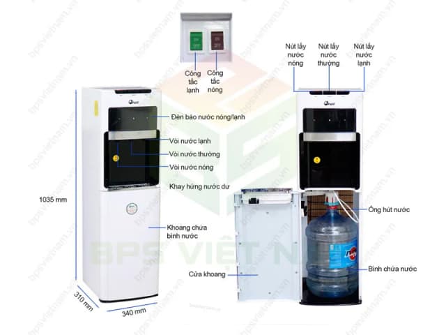 So sánh giá Cây nước nóng lạnh FujiE WD8500C 585W rẻ nhất? - Ảnh 12