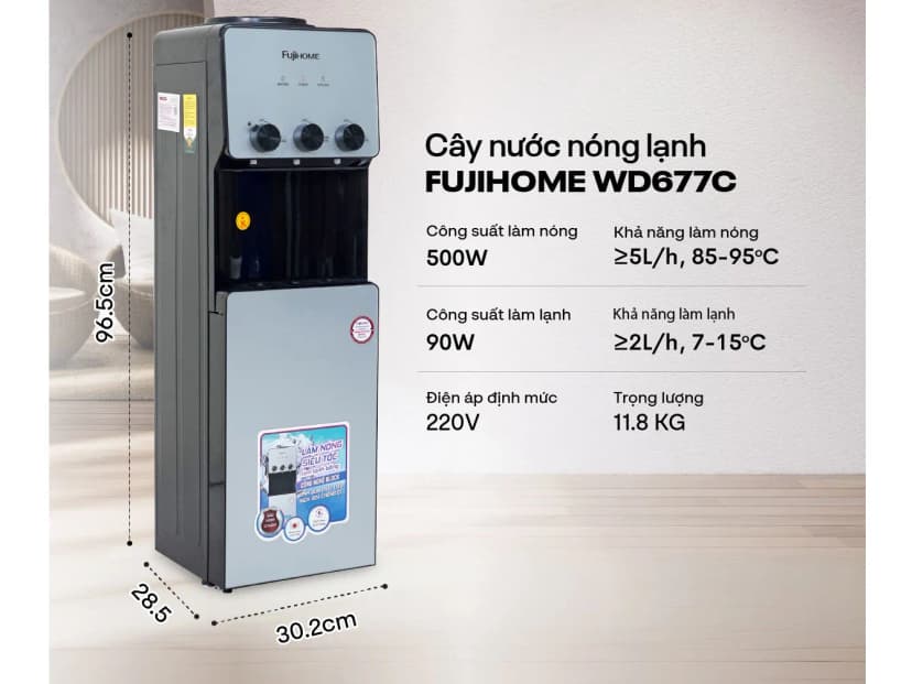 Cây nước nóng lạnh FUJIHOME TB2411N-VOICE 1430W - Giá rẻ nhất hôm nay - Ảnh 28