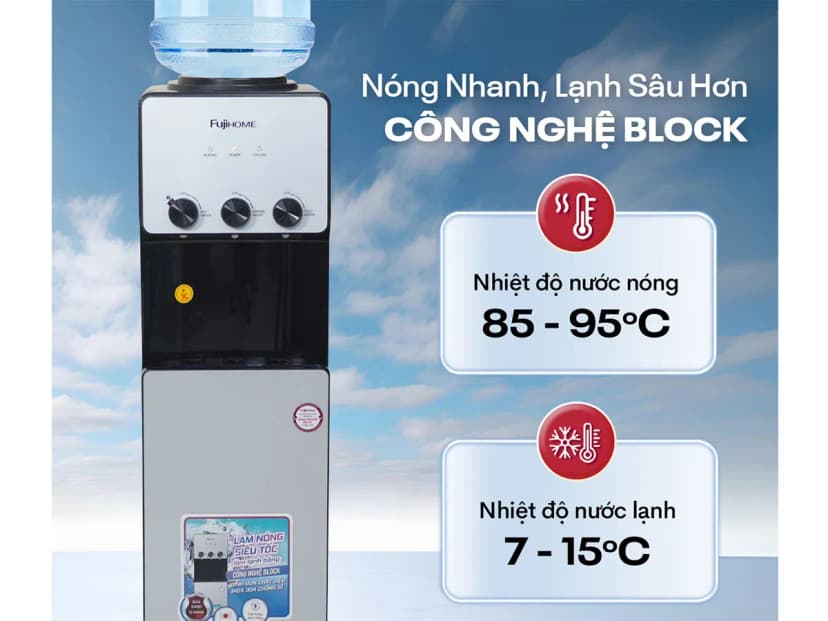 Cây nước nóng lạnh FUJIHOME TB2411N-VOICE 1430W - Giá rẻ nhất hôm nay - Ảnh 32