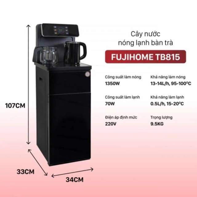 Top 1 so sánh giá Cây nước nóng lạnh FUJIHOME TB2411N-VOICE 1430W - Tìm sản phẩm giá rẻ nhất - Ảnh 8