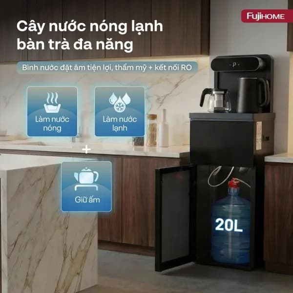 Cây nước nóng lạnh FUJIHOME TB392N 1430W - Giá rẻ nhất hôm nay - Ảnh 2