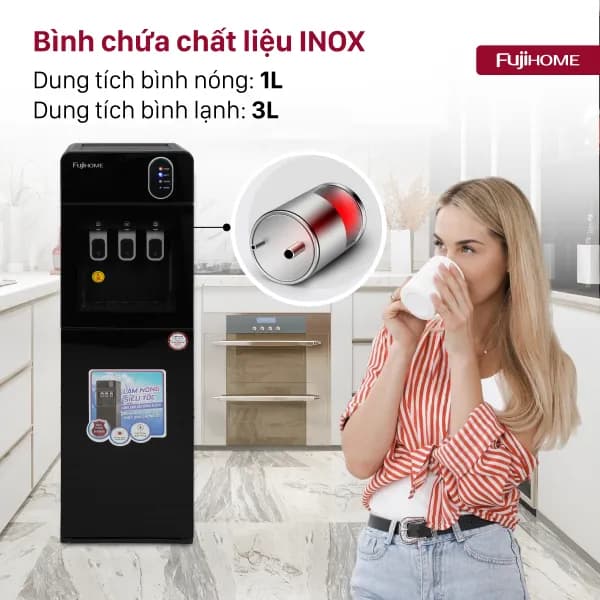 Top 1 so sánh giá Cây nước nóng lạnh FUJIHOME WD11EC 590W - Tìm sản phẩm giá rẻ nhất - Ảnh 4