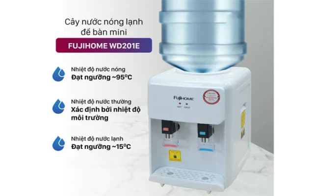 So sánh giá Cây nước nóng lạnh FUJIHOME WD201E 575W rẻ nhất? - Ảnh 10