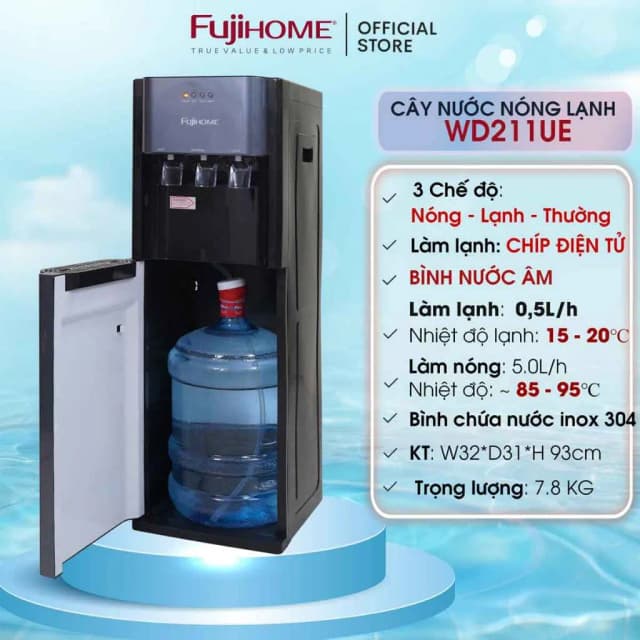 Top 1 so sánh giá Cây nước nóng lạnh FUJIHOME WD211UE 575W - Tìm sản phẩm giá rẻ nhất - Ảnh 17