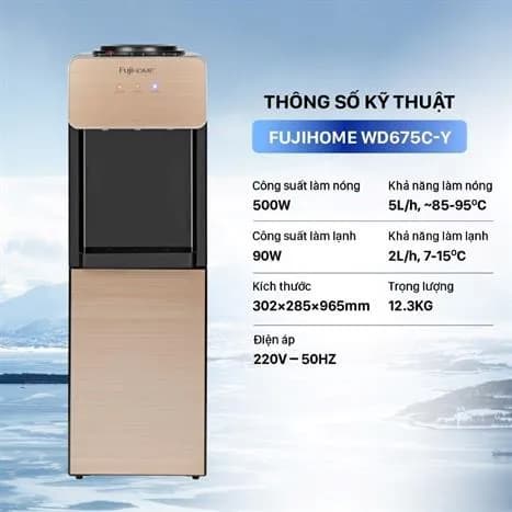Top 1 so sánh giá Cây nước nóng lạnh FUJIHOME WD675C-Y 590W - Tìm sản phẩm giá rẻ nhất - Ảnh 8