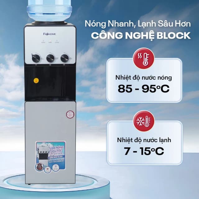 So sánh giá Cây nước nóng lạnh FUJIHOME WD676C 590W rẻ nhất? - Ảnh 14