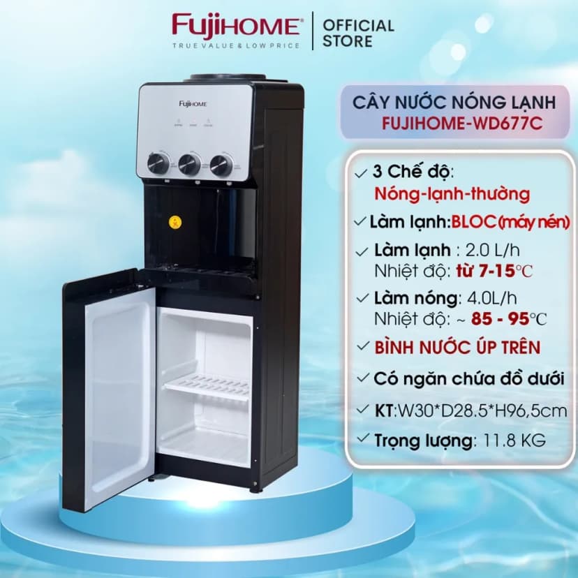 Cây nước nóng lạnh FUJIHOME WD676C 590W - Giá rẻ nhất hôm nay - Ảnh 20
