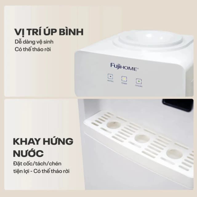 So sánh giá Cây nước nóng lạnh FUJIHOME WD676C 590W rẻ nhất? - Ảnh 8