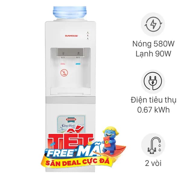 Top 1 so sánh giá Cây nước nóng lạnh Sunhouse SHD9612 670W - Tìm sản phẩm giá rẻ nhất - Ảnh 4
