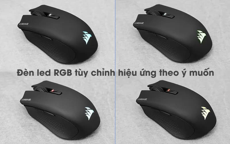 Chuột sạc Bluetooth Gaming Corsair Harpoon RGB - Giá rẻ nhất hôm nay - Ảnh 5