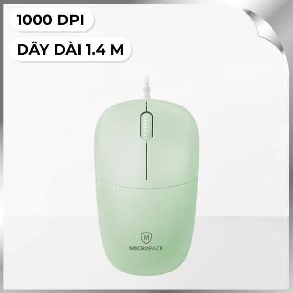 Chuột Có dây MicroPack M-105 - Xanh lá - Giá rẻ nhất hôm nay - Ảnh 1