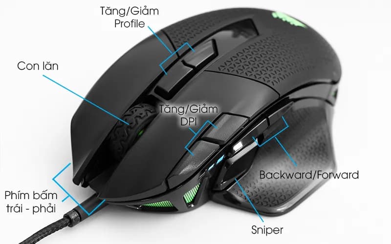 Chuột Có dây Gaming Corsair Nightsword RGB - Giá rẻ nhất hôm nay - Ảnh 5