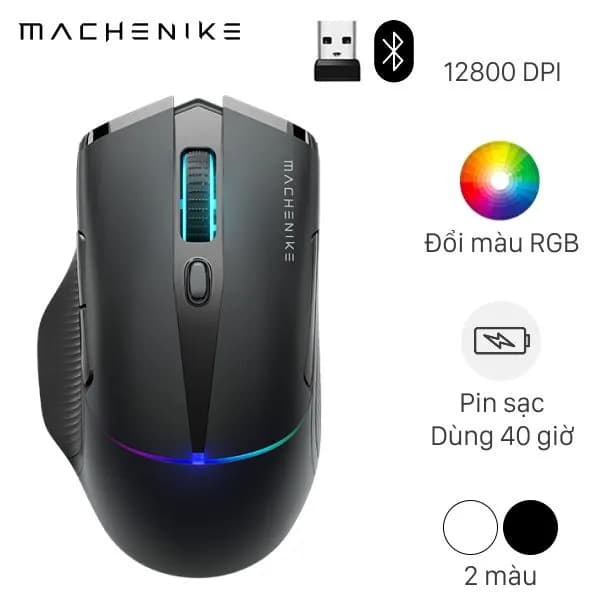 Chuột sạc Bluetooth Gaming Machenike L8 Pro Tri-Mode 8K - Ảnh 9