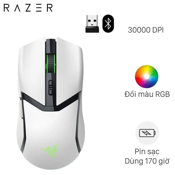 Chuột sạc Bluetooth Gaming Razer Cobra Pro White Edition - Giá rẻ nhất hôm nay - Ảnh 1
