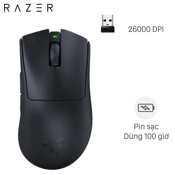 Chuột sạc Không dây Gaming Razer DeathAdder V3 HyperSpeed - Ảnh 6