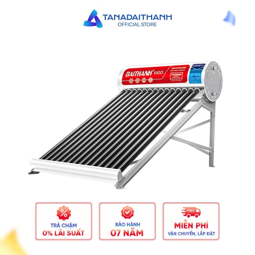 Máy nước nóng năng lượng mặt trời Đại Thành 180 lít Vigo 58-18 - Giá rẻ nhất hôm nay - Ảnh 5