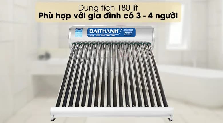 Máy nước nóng năng lượng mặt trời Đại Thành 180 lít Vigo 58-18 - Giá rẻ nhất hôm nay - Ảnh 9