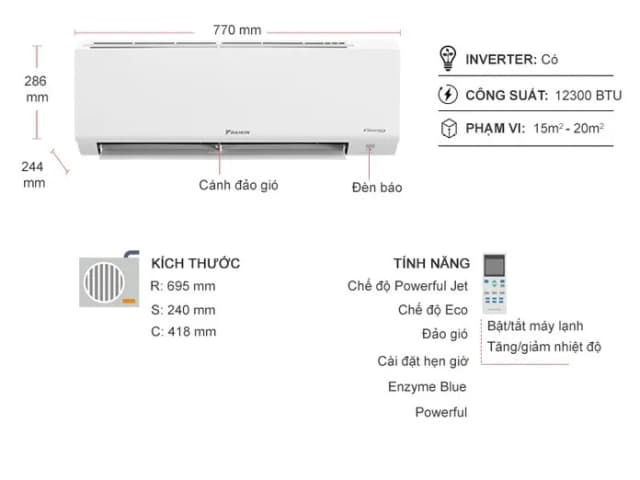 So sánh giá Máy lạnh Daikin Inverter 1.5 HP ATKB35YVMV rẻ nhất? - Ảnh 13