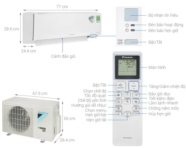 So sánh giá Máy lạnh Daikin Inverter 1.5 HP ATKB35YVMV rẻ nhất? - Ảnh 3