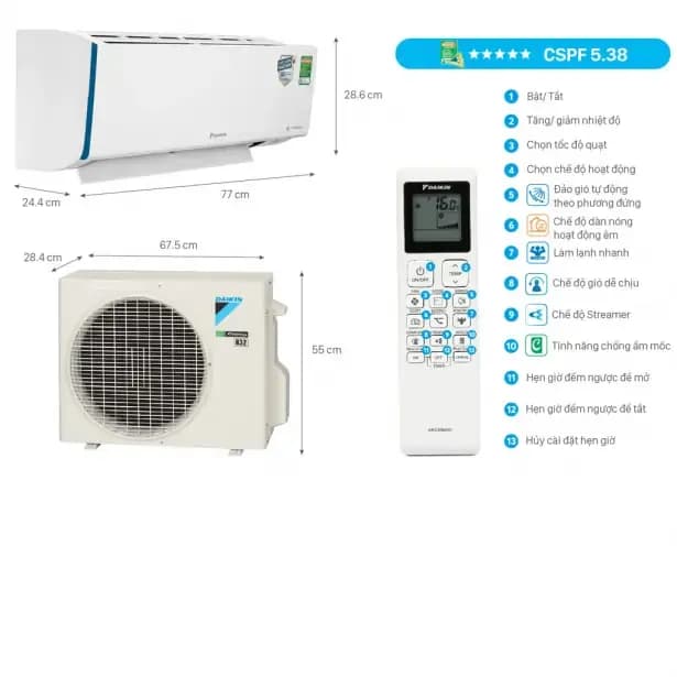 So sánh giá Máy lạnh Daikin Inverter 1.5 HP ATKF35XVMV rẻ nhất? - Ảnh 5