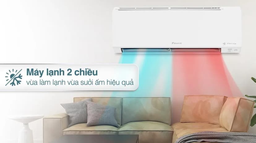 Máy lạnh 2 chiều Daikin Inverter 1.5 HP ATHF35XVMV - Giá rẻ nhất hôm nay - Ảnh 2