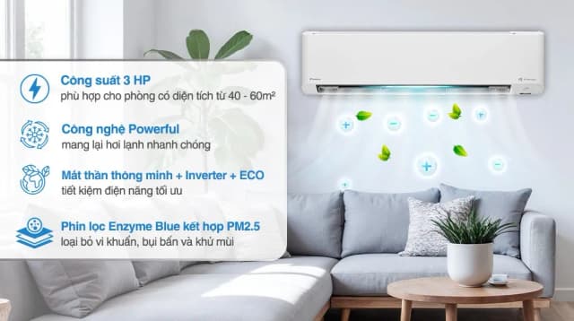 So sánh giá Máy lạnh Daikin Inverter 3 HP FTKY71ZVMV rẻ nhất? - Ảnh 4
