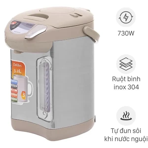 Bình thủy điện Delites EKA-5.0F 3.2 lít - Giá rẻ nhất hôm nay - Ảnh 1