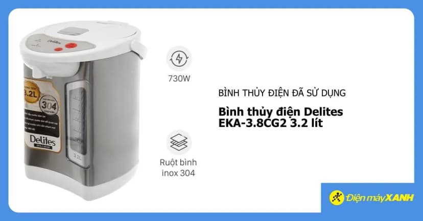 Bình thủy điện Delites EKA-5.0F 3.2 lít - Giá rẻ nhất hôm nay - Ảnh 14
