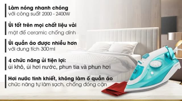 So sánh giá Bàn ủi hơi nước Delites HJ-8058 2400W rẻ nhất? - Ảnh 8