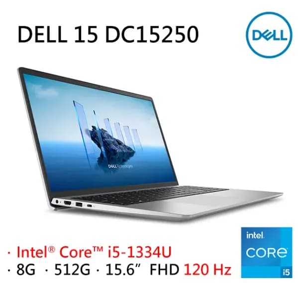 Laptop Dell 15 DC15250 - 71071928 (i5 1334U, 16GB, 512GB, Full HD 120Hz, OfficeH24+365B, Win11) - 15