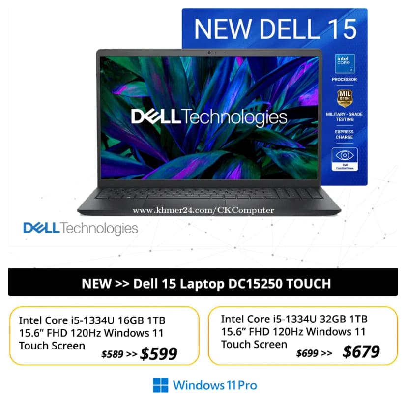Laptop Dell 15 DC15250 - CPH992 (i5 1334U, 16GB, 512GB, Full HD 120Hz, OfficeHS24+365B, Win11) - Giá rẻ nhất hôm nay - Ảnh 19