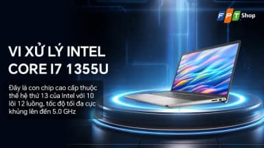 Laptop Dell 15 DC15250 - CPH997 (i7 1355U, 16GB, 1TB, Full HD 120Hz, OfficeH24+365B, Win11) - 16