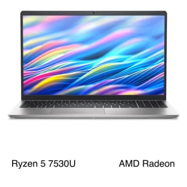 Laptop Dell 15 DC15255 - DC5R5802W1 (R5 7530U, 16GB, 512GB, Full HD 120Hz, OfficeH24+365, Win11)