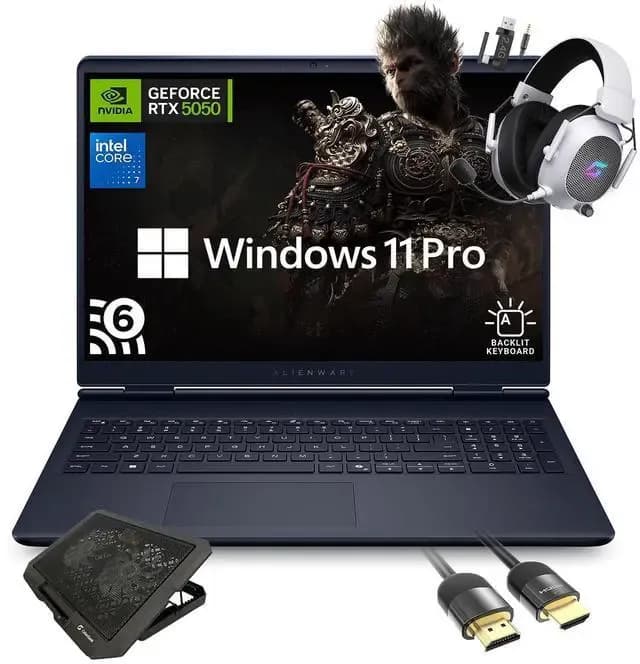 So sánh giá Laptop Dell Gaming Alienware 16 Aurora AC16250 - C7H161W11II5050 (Core 7 240H, 16GB, 1TB, RTX 5050 8GB, WQXGA 120Hz, OfficeH24+365, Win11) rẻ nhất? - Ảnh 13