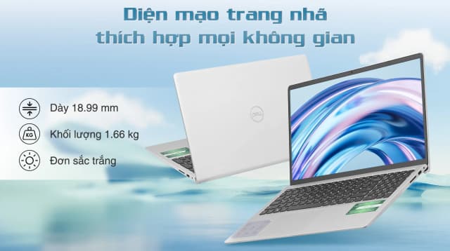 Laptop Dell Inspiron 15 3530 - N3530-i5U165W11SLU-BL (i5 1334U, 16GB, 512GB, Full HD 120Hz, OfficeH24+365, Win11) - 3