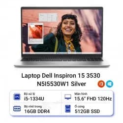 Laptop Dell Inspiron 15 3530 - N5I5530W1 (i5 1334U, 16GB, 512GB, Full HD 120Hz, OfficeH24+365, Win11) - 10