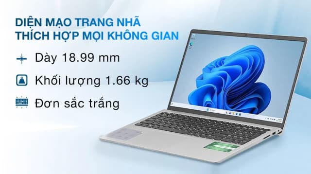 Laptop Dell Inspiron 15 3530 - N3530-i7U161W11SLU-BL (i7 1355U, 16GB, 1TB, Full HD 120Hz, OfficeH24+365, Win11) - 3