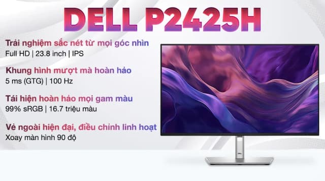 So sánh giá Màn hình Dell P2425H 23.8 inch FHD/IPS/100Hz/5ms rẻ nhất? - Ảnh 5