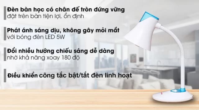 So sánh giá Đèn bàn học Điện Quang DKL15 (Bóng trắng) rẻ nhất? - Ảnh 9