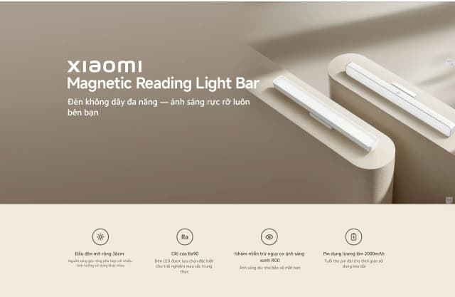 So sánh giá Đèn đọc sách Led thông minh Xiaomi Magnetic Reading Light Bar rẻ nhất? - Ảnh 11