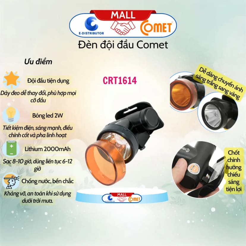 So sánh giá Đèn pin sạc đội đầu Comet CRT1616 - Tìm sản phẩm giá rẻ nhất - Ảnh 18