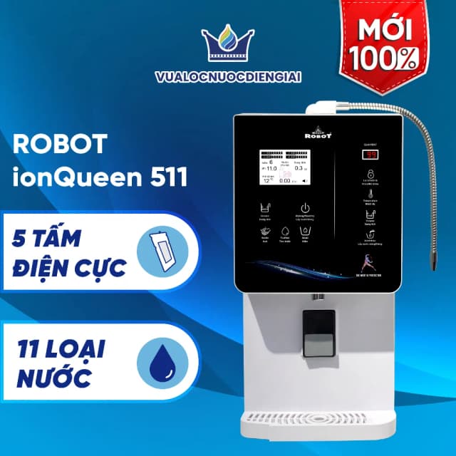 Top 1 so sánh giá Máy lọc nước điện giải ion kiềm nóng nguội lạnh ROBOT IonQueen 511X 5 tấm điện cực - Tìm sản phẩm giá rẻ nhất - Ảnh 4