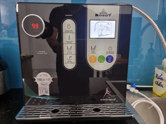 Máy lọc nước điện giải ion kiềm nóng nguội ROBOT IonSmart 510X 5 tấm điện cực - Ảnh 3