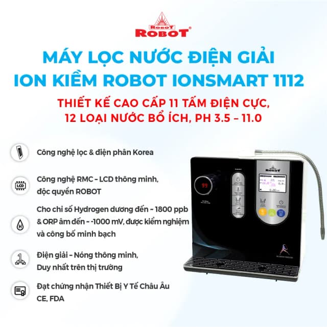 Top 1 so sánh giá Máy lọc nước điện giải ion kiềm nóng nguội ROBOT IonSmart 510X 5 tấm điện cực - Tìm sản phẩm giá rẻ nhất - Ảnh 53