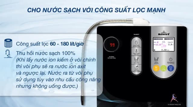 Top 1 so sánh giá Máy lọc nước điện giải ion kiềm nóng nguội ROBOT IonSmart 510X 5 tấm điện cực - Tìm sản phẩm giá rẻ nhất - Ảnh 7